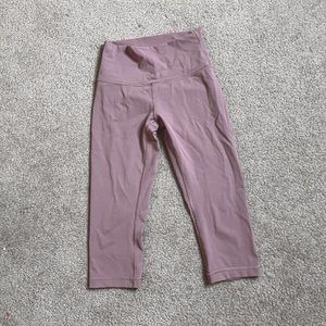 Lululemon wunder under high rise crop legging